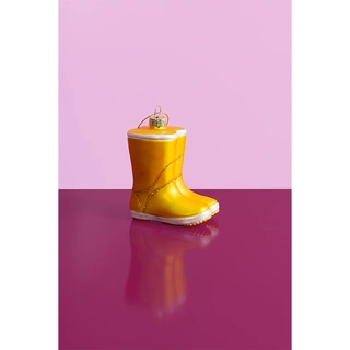 Yup Kerstornament Regenlaarsjes Geel - afbeelding 2