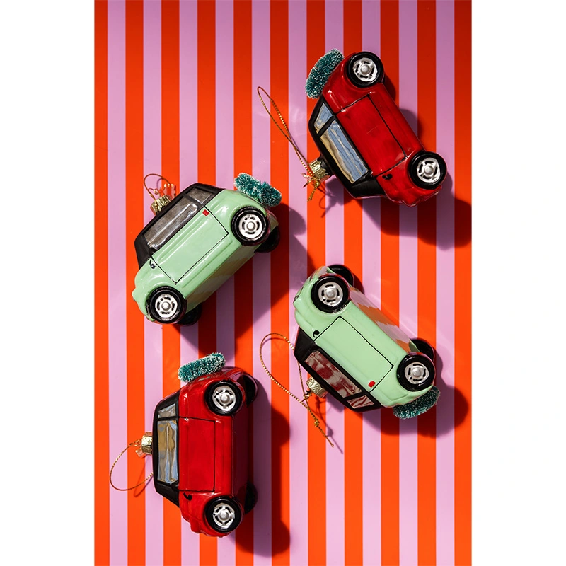 Yup Kerstornament Stadsauto Mintgroen - afbeelding 3