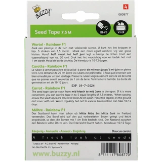 Buzzy® Zaadband Wortel Rainbow F1 - afbeelding 2