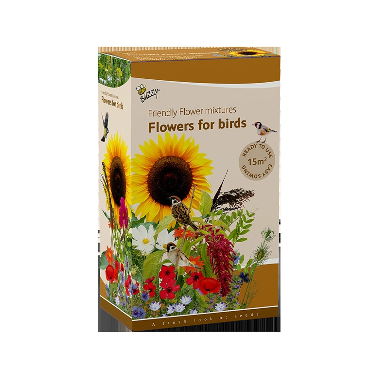 Buzzy® Strooidoosje Friendly Flowers Vogels 15m² - afbeelding 1