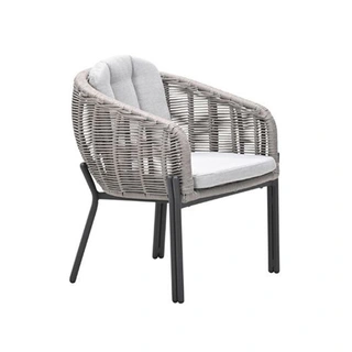 Garden Impressions Zaragosa Dining Tuinstoel - Carbon Black/Valley Sand - afbeelding 1