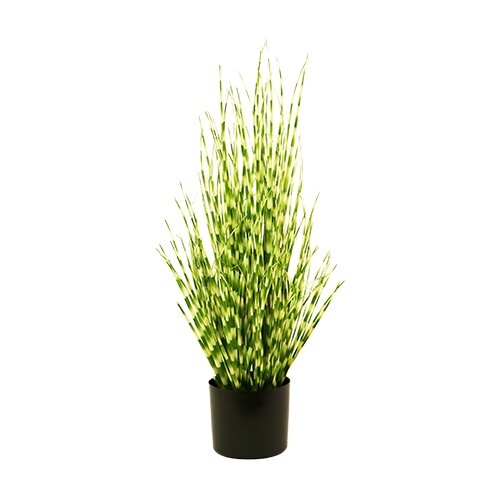 Kunst Zebra gras in pot 75 cm - groen