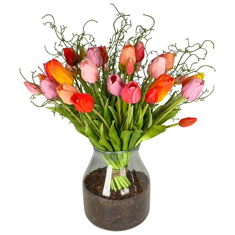 Zijden Arrangement - Tulpen