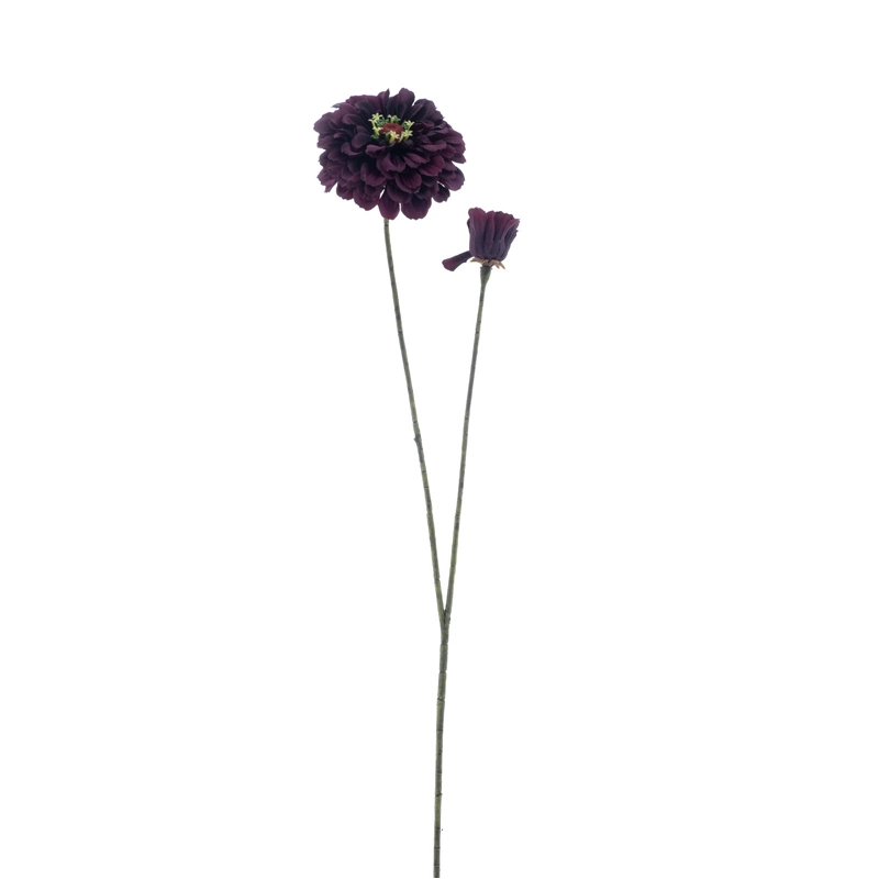 Kunstbloem Zinnia Paars - 72 cm