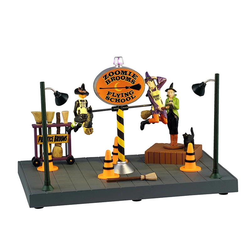 Lemax Zoomie Brooms Flying School