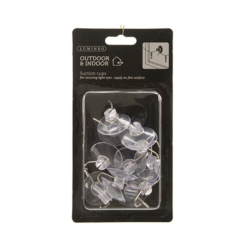 Zuignap Haakjes Kerstverlichting - 12 st.