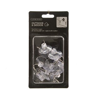 Zuignap Haakjes Kerstverlichting - 12 st.