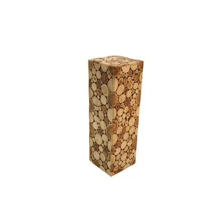 Zuil Hout Mix Circle - 21x67 cm