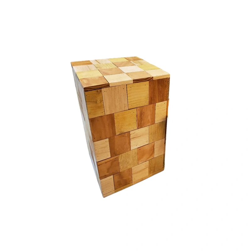 Zuil Hout Vlakjes - 30x41 cm