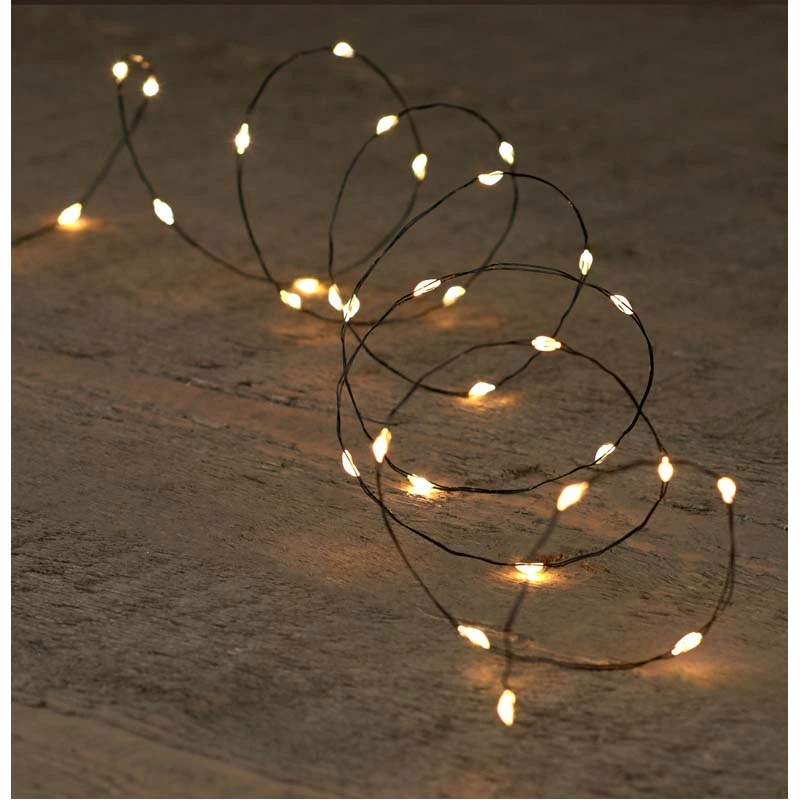 Kerstverlichting Zwartdraad 100 LED 5m - Warm Wit
