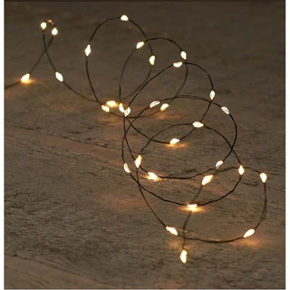 Kerstverlichting Zwartdraad 40 LED 2m - Warm Wit